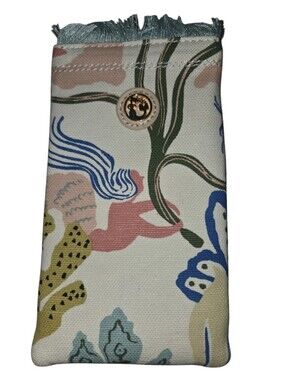 Spartina 449 Canvas Sunglass Case Mermaid Sea NEW